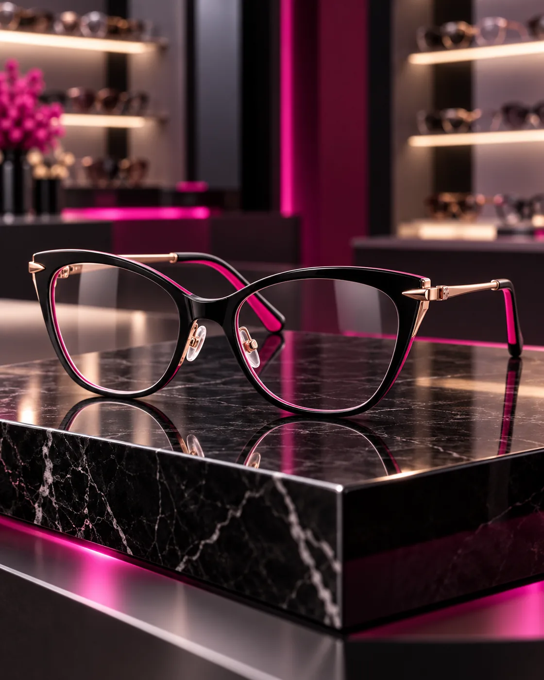 نظارة طبية نسائي DR Noir Cat Eye نظارة طبية نسائي DR Noir Cat Eye - DR OPTICS