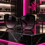 نظارة شمس نسائي DR Gold Cat Eye - DR OPTICS