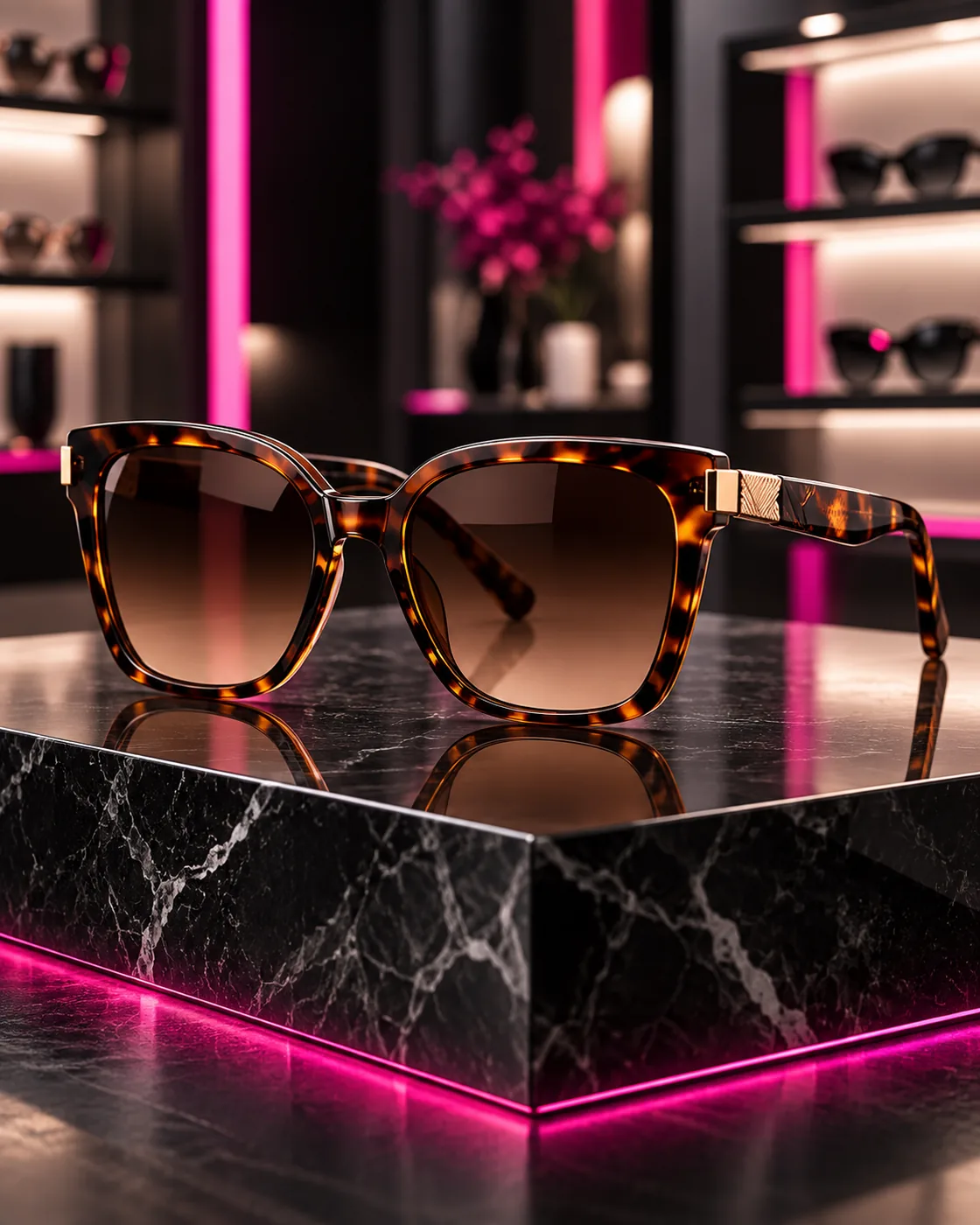 نظارة شمس نسائي DR Tortoise Gradient نظارة شمس نسائي DR Tortoise Gradient - DR OPTICS